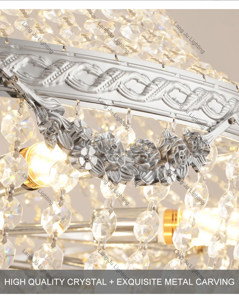 Wedding Chrome Crystal Chandelier for Banquet Villa Entrance