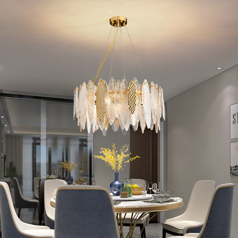 Luxury Steel Glass New Decoration Chandelier for Villa Living Room