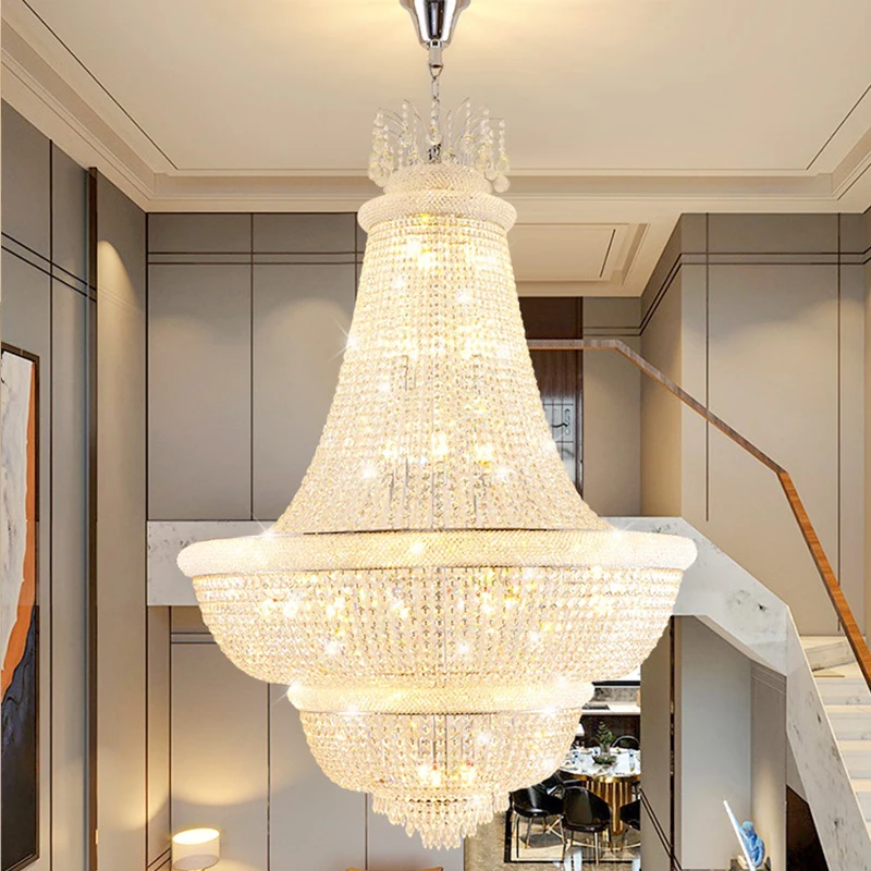Luxury Exquisite Indoor Decorative Chandelier Light for High Ceilings