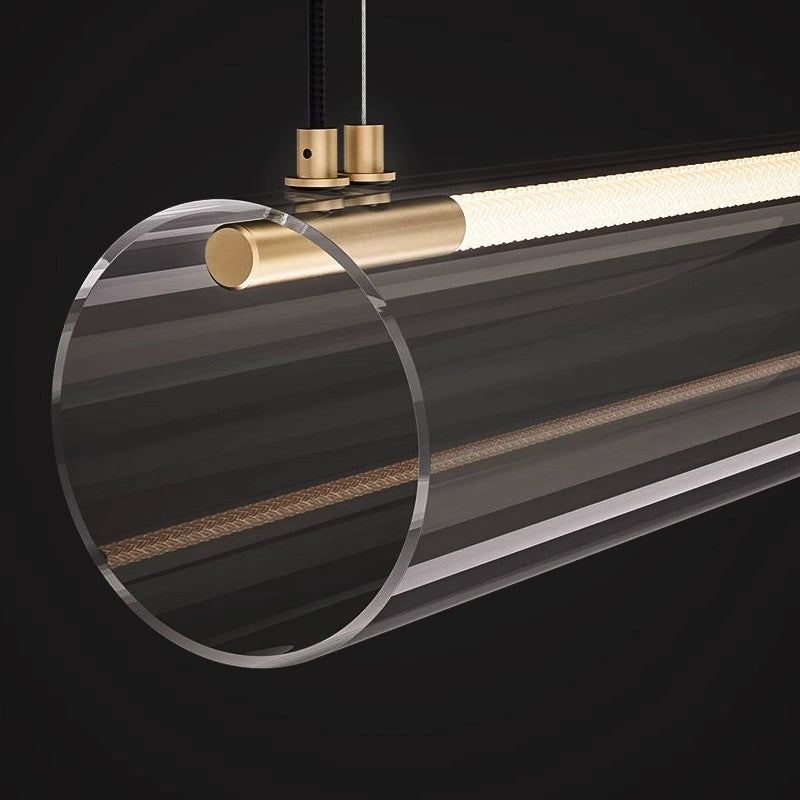 Designer Glass Hemp Rope Lamp Bar Hanging Lamp