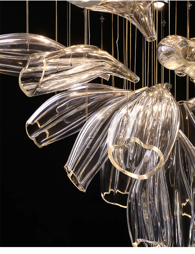 Simple Romantic Dinning Room Glass Chandelier