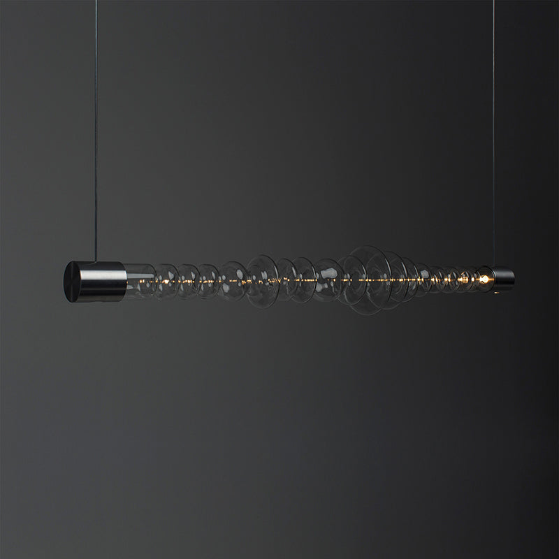 Designer Minimalist Glass Hanging Light Touch Dimming for Island Bar Dining Lighting