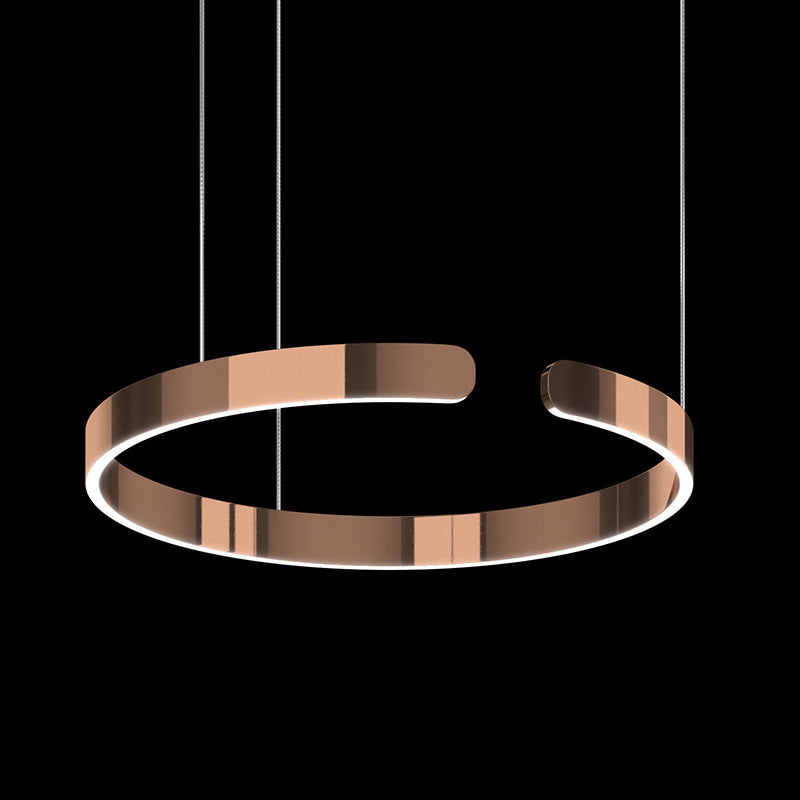 Modern Black and White Ring Pendant Lights for Kitchen Island Dining