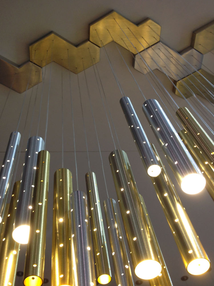Stainless Steel Gold Chrome Island Decorative Pendant Light