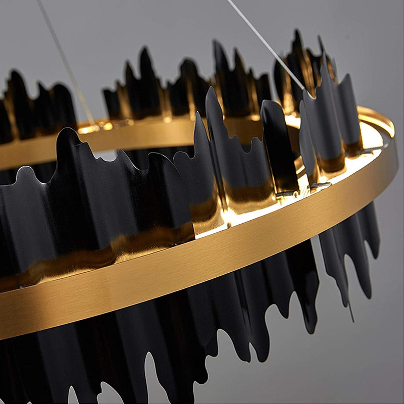 Modern Luxury Living Room Creative Designer Circle Chandelier