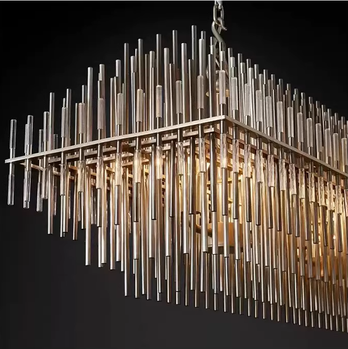 Vintage Luxurious Metal Chandelier