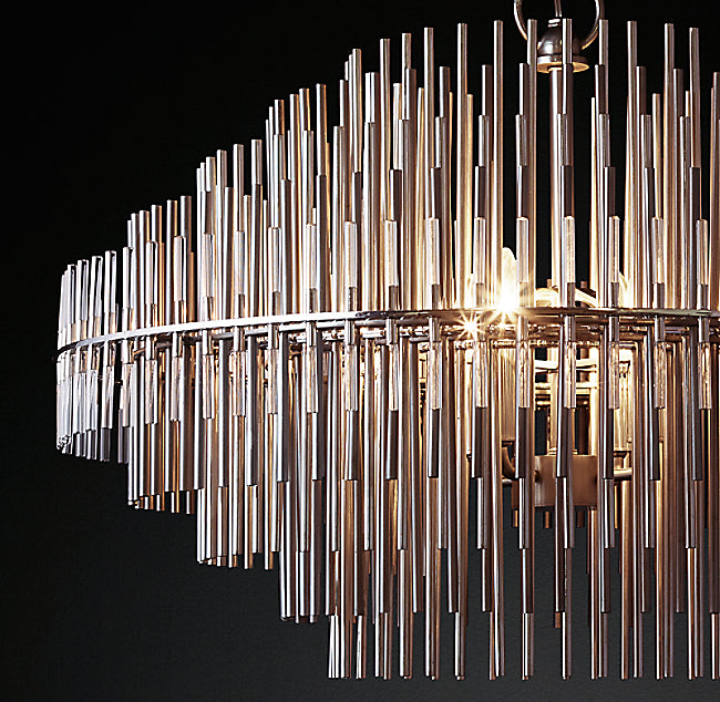Vintage Luxurious Metal Chandelier