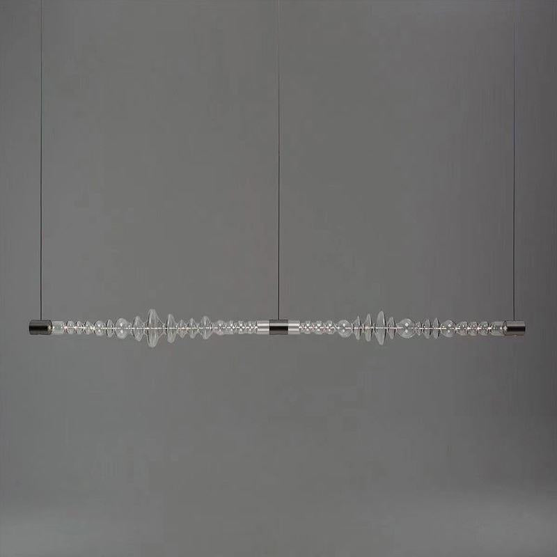 Designer Minimalist Glass Hanging Light Touch Dimming for Island Bar Dining Lighting