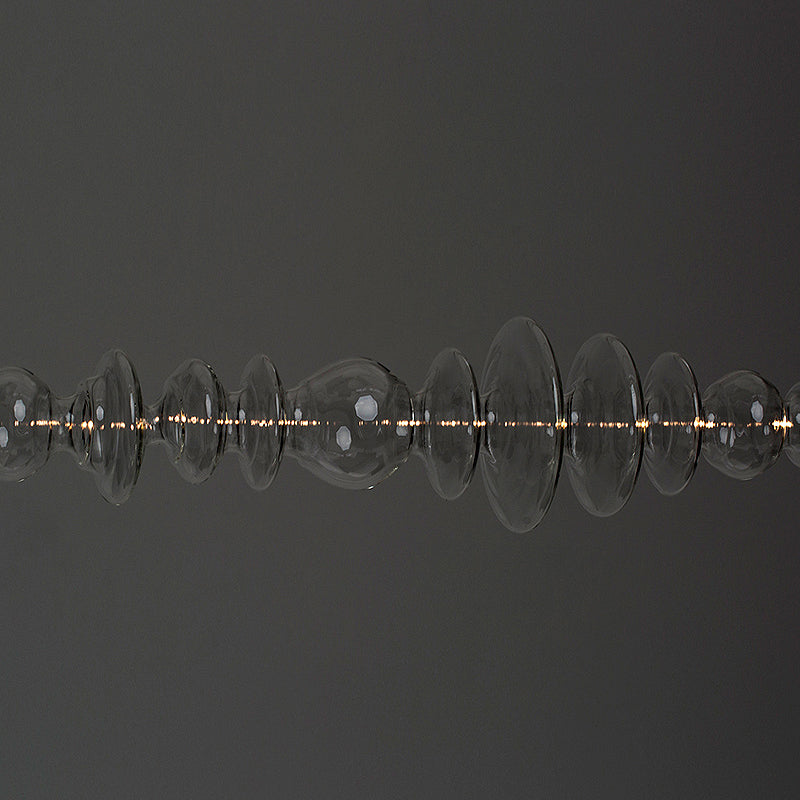 Designer Minimalist Glass Hanging Light Touch Dimming for Island Bar Dining Lighting