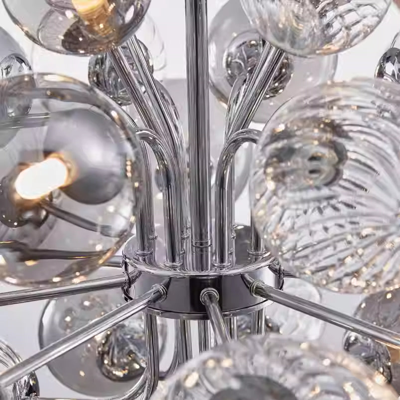 Two-color Creative Bubble Glass Ball Design Chandelier