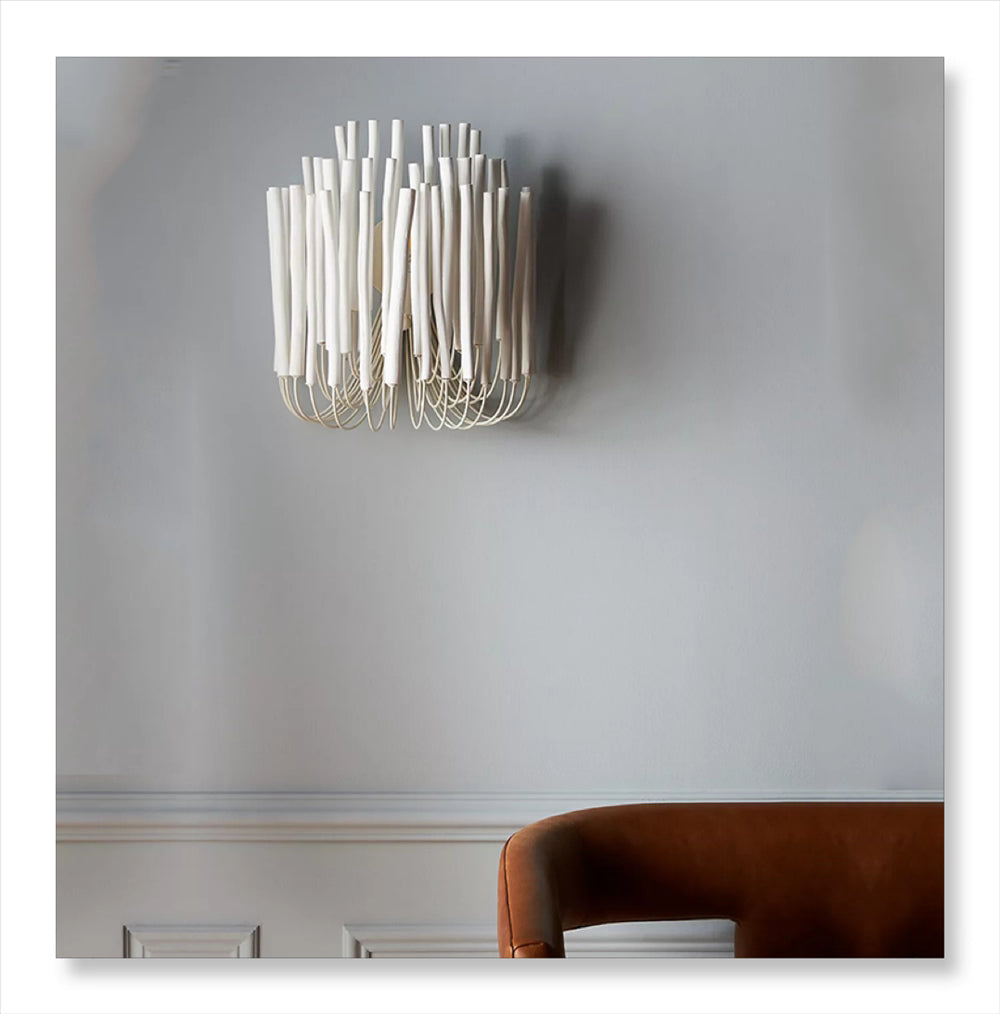 Modern Living Room Black White Wooden Chandelier