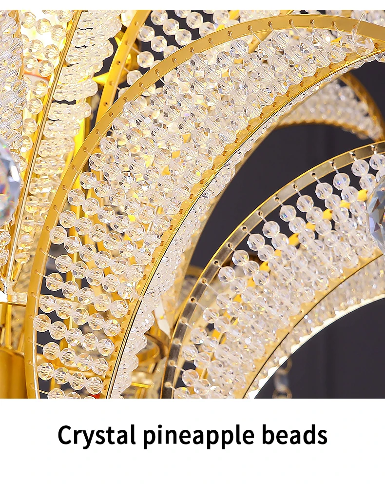 Special Pineapple Design Large Crystal Chandelier