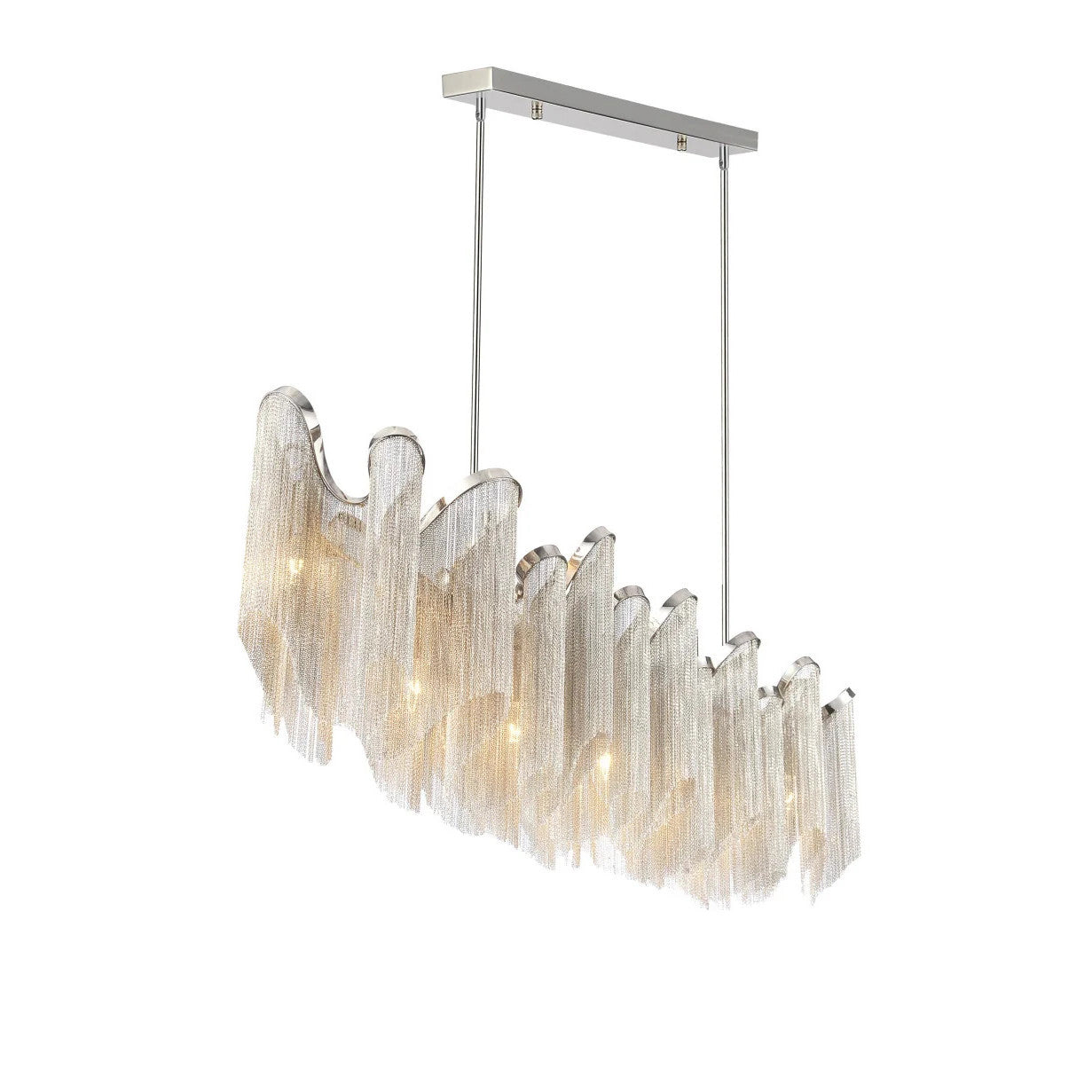 Kitchen Island Aluminum Chain Pendant Light