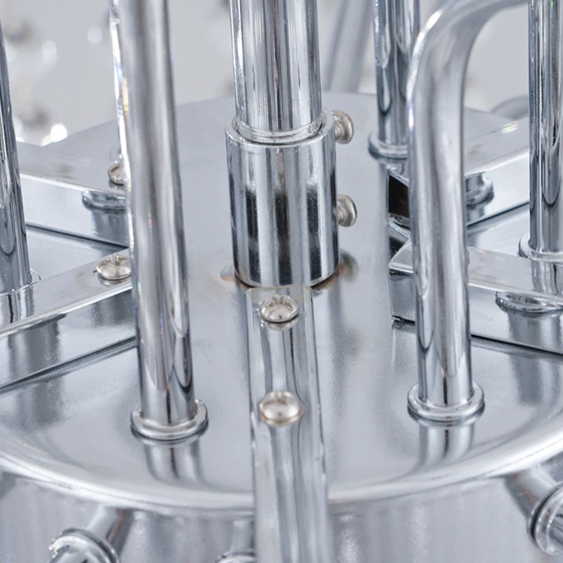 Wedding Chrome Crystal Chandelier for Banquet Villa Entrance