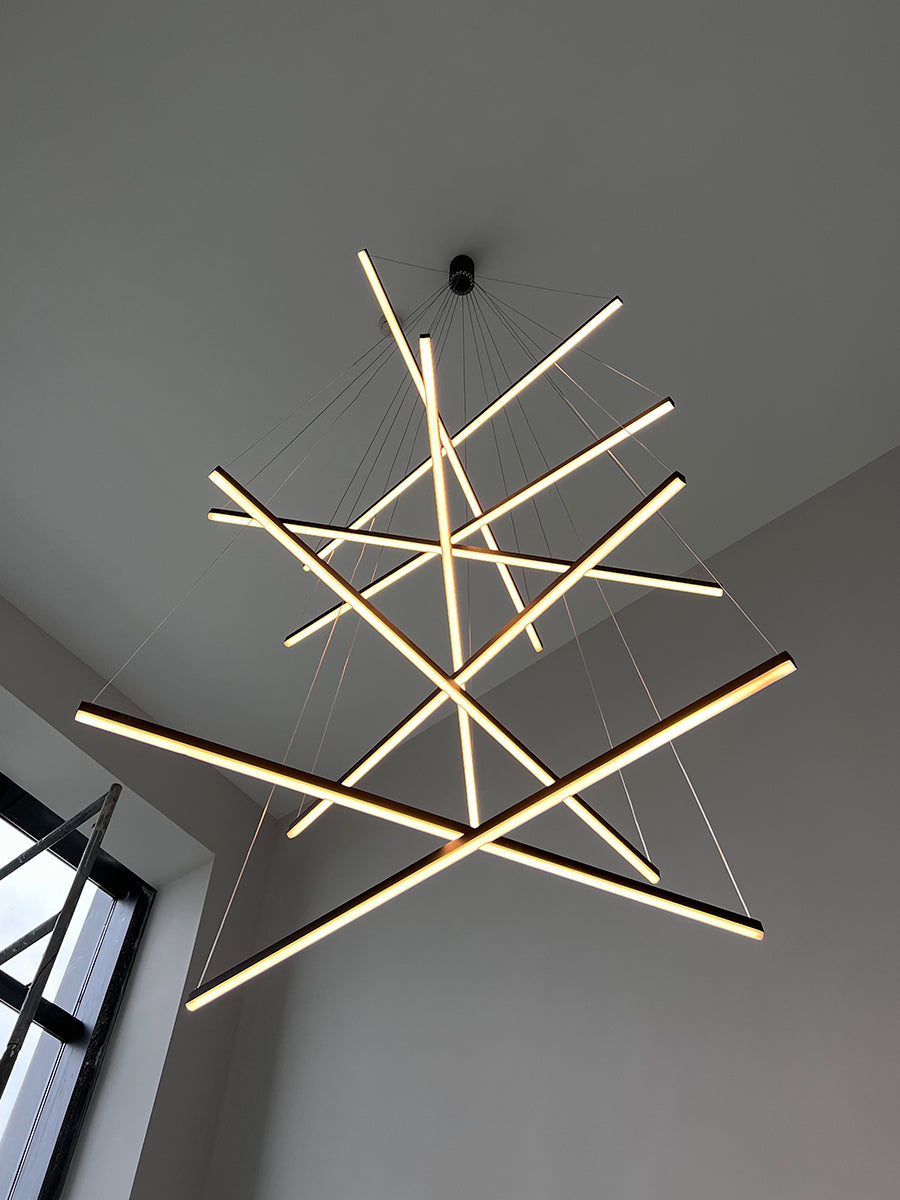 Modern Pendant Light for Living Room with High Ceiling