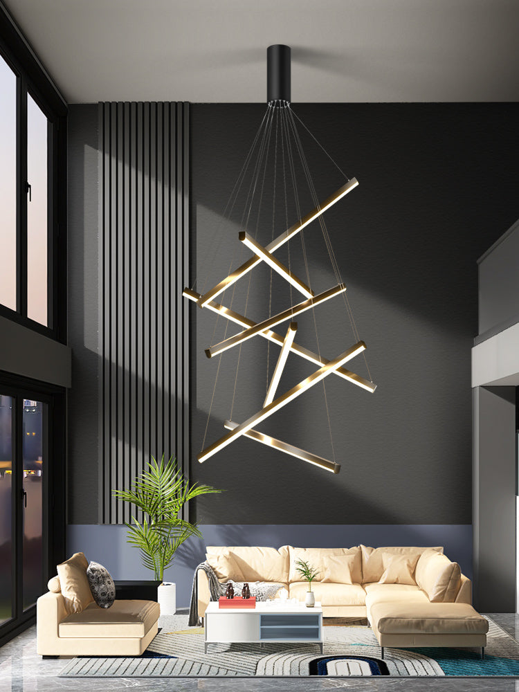 Modern Pendant Light for Living Room with High Ceiling