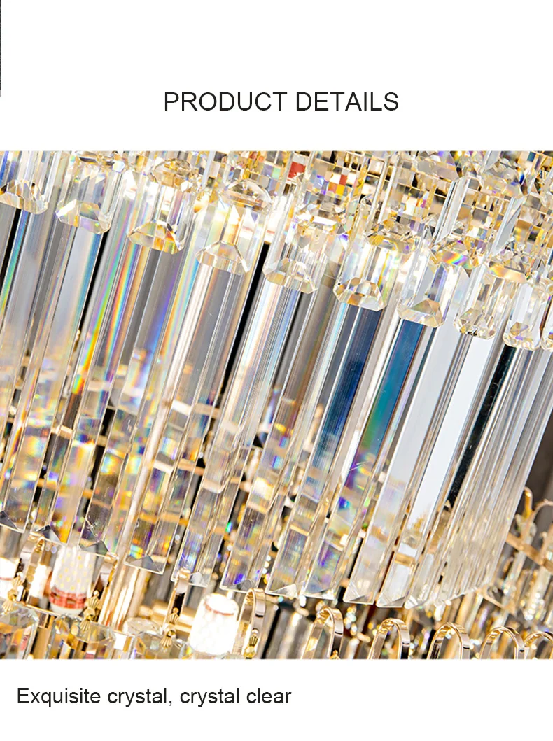 Hotel Luxury K9 Crystal Decoration Large Chandeliers