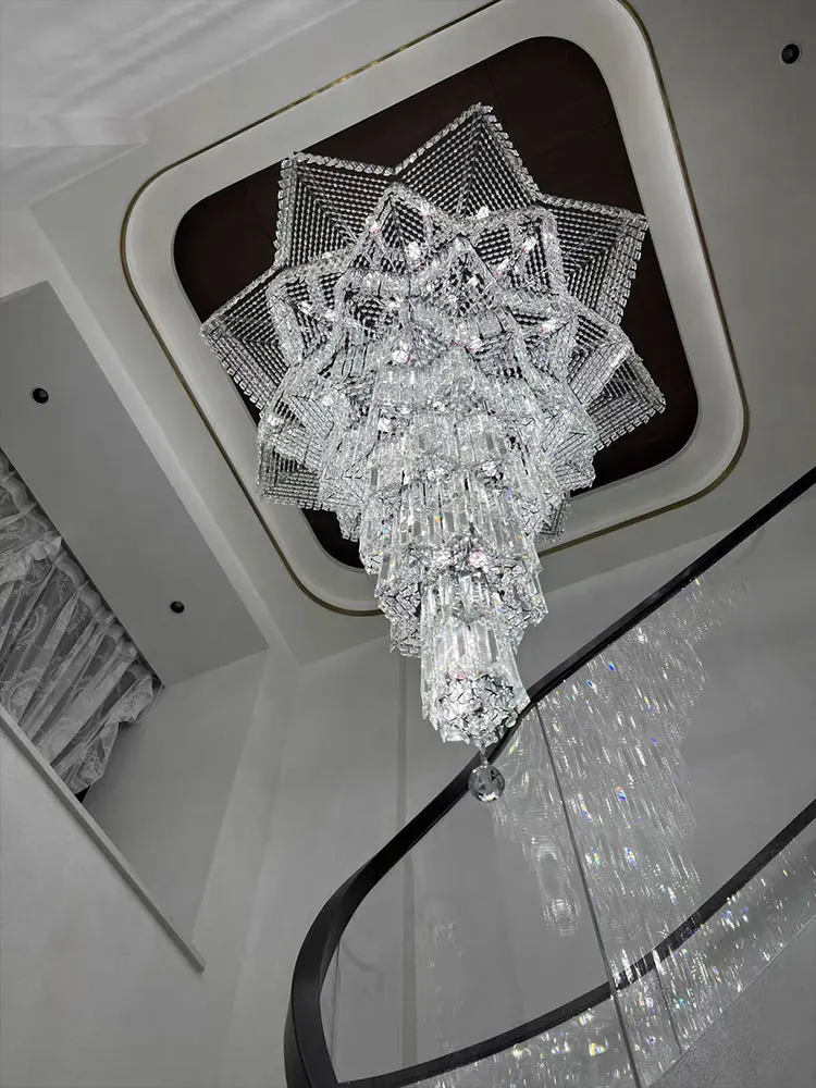 High Ceiling Villa Living Room Entrance Hall Hotel Wedding Chandelier