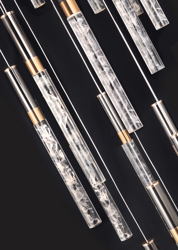 Black Cloud Crystal Pendant Light