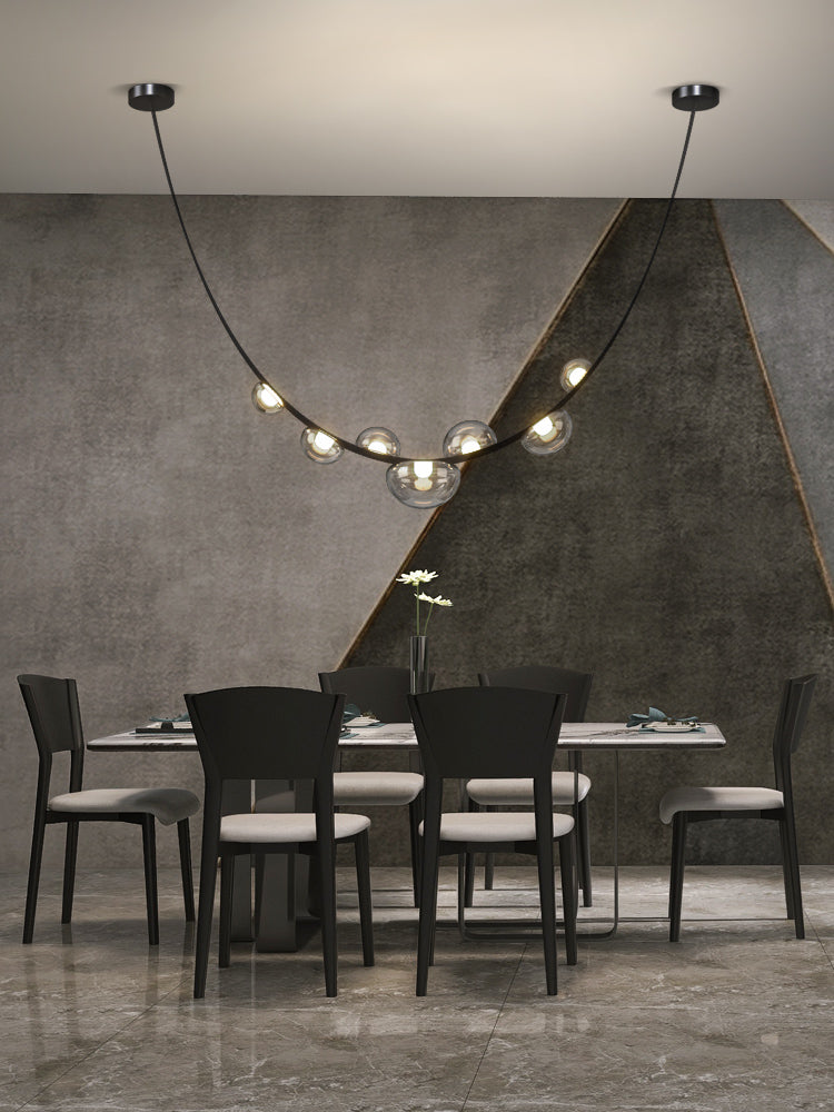 Italian Design Belt Glass Pendant Light