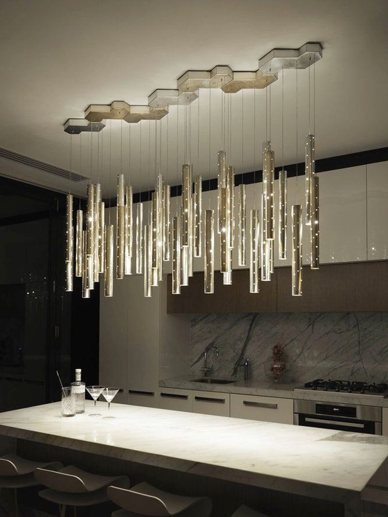 Stainless Steel Gold Chrome Island Decorative Pendant Light