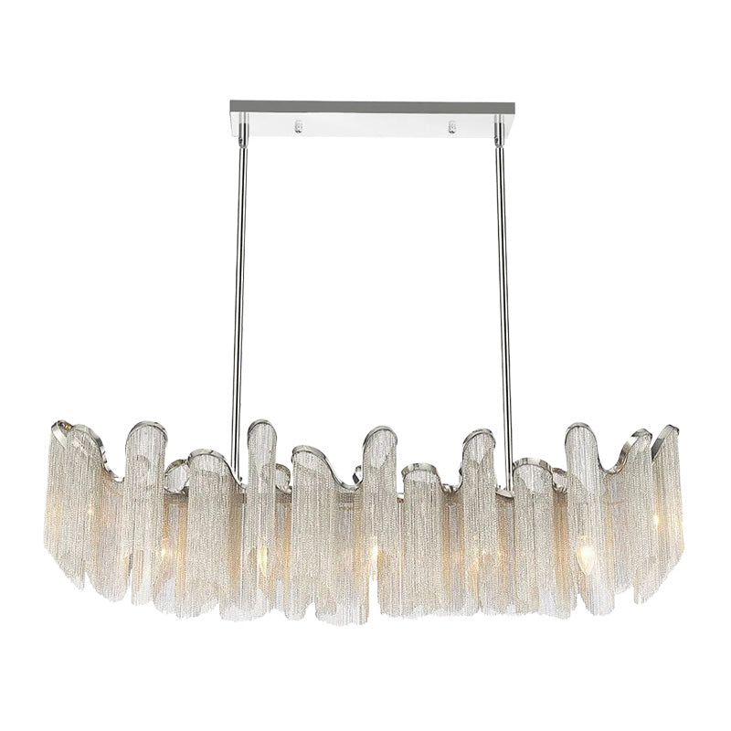 Kitchen Island Aluminum Chain Pendant Light