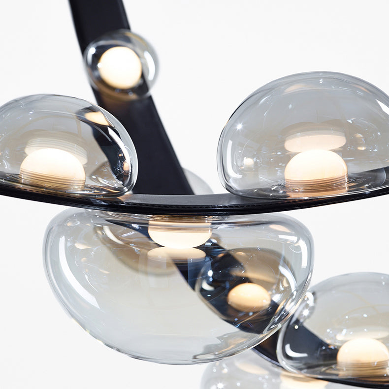 Italian Design Belt Glass Pendant Light