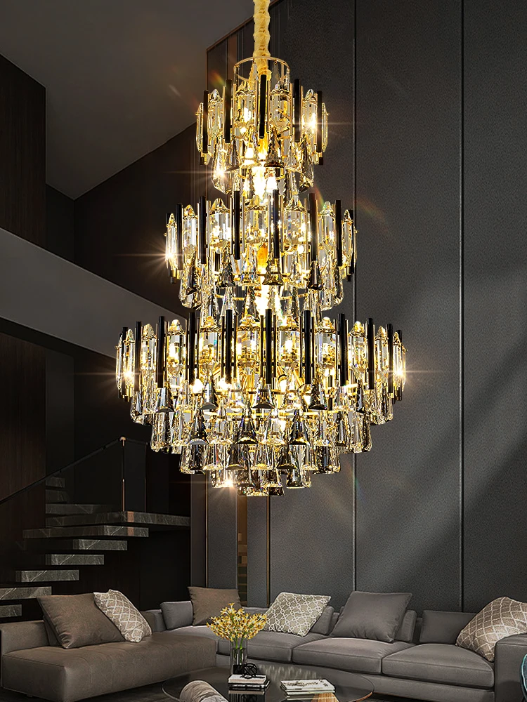 Luxury Villa Living Room Decorative K9 Crystal Chandelier