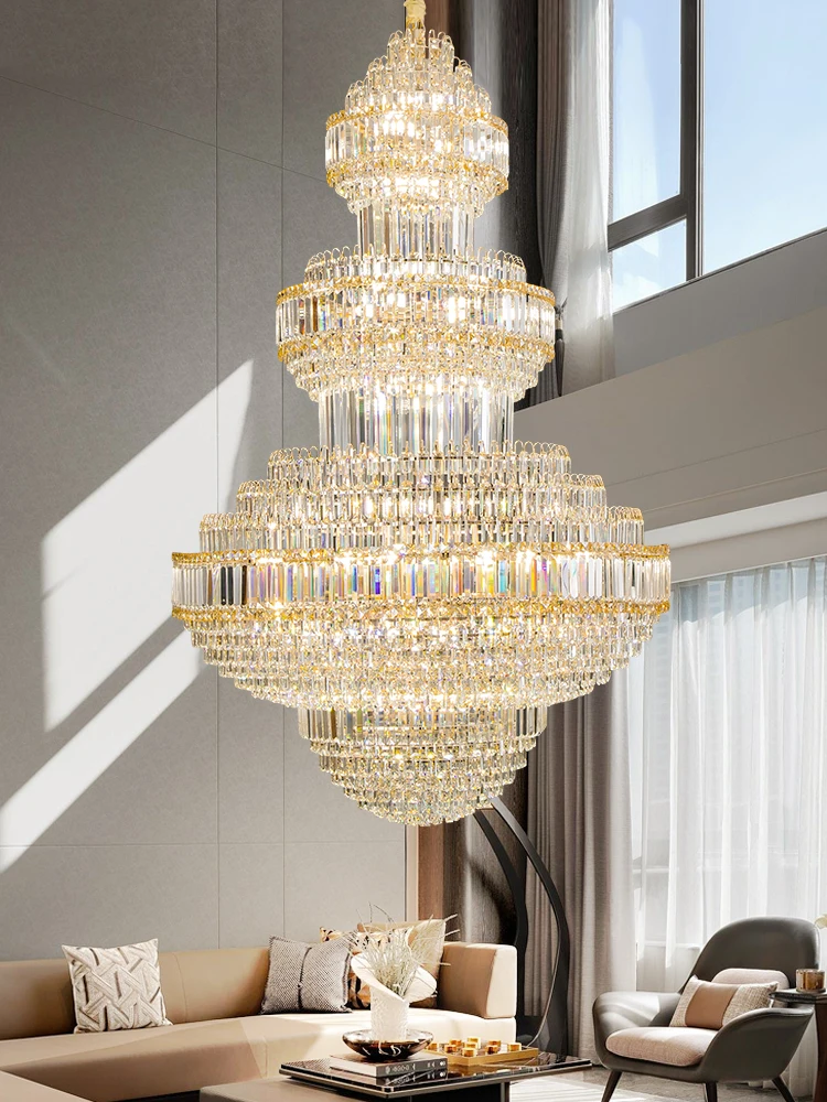 Hotel Luxury K9 Crystal Decoration Large Chandeliers