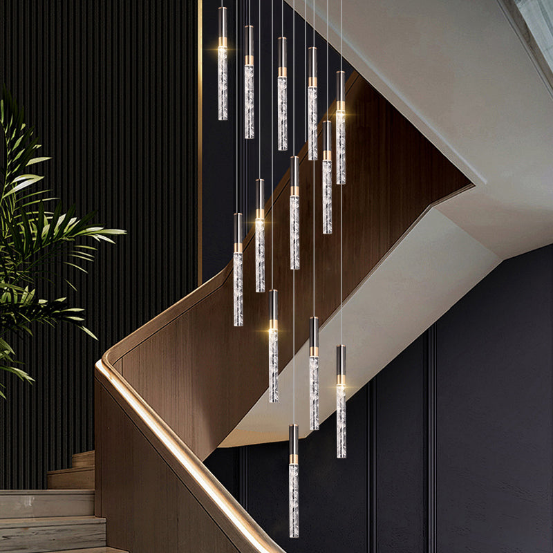 Black Cloud Crystal Pendant Light