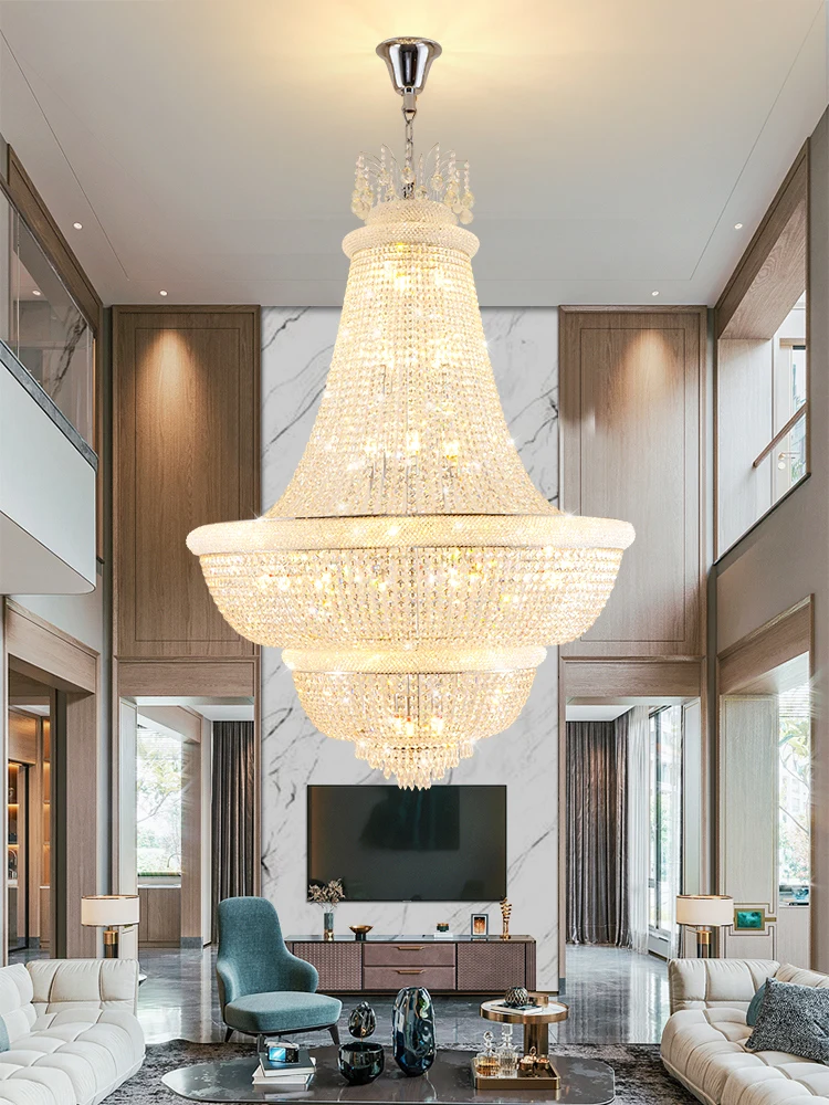 Luxury Exquisite Indoor Decorative Chandelier Light for High Ceilings