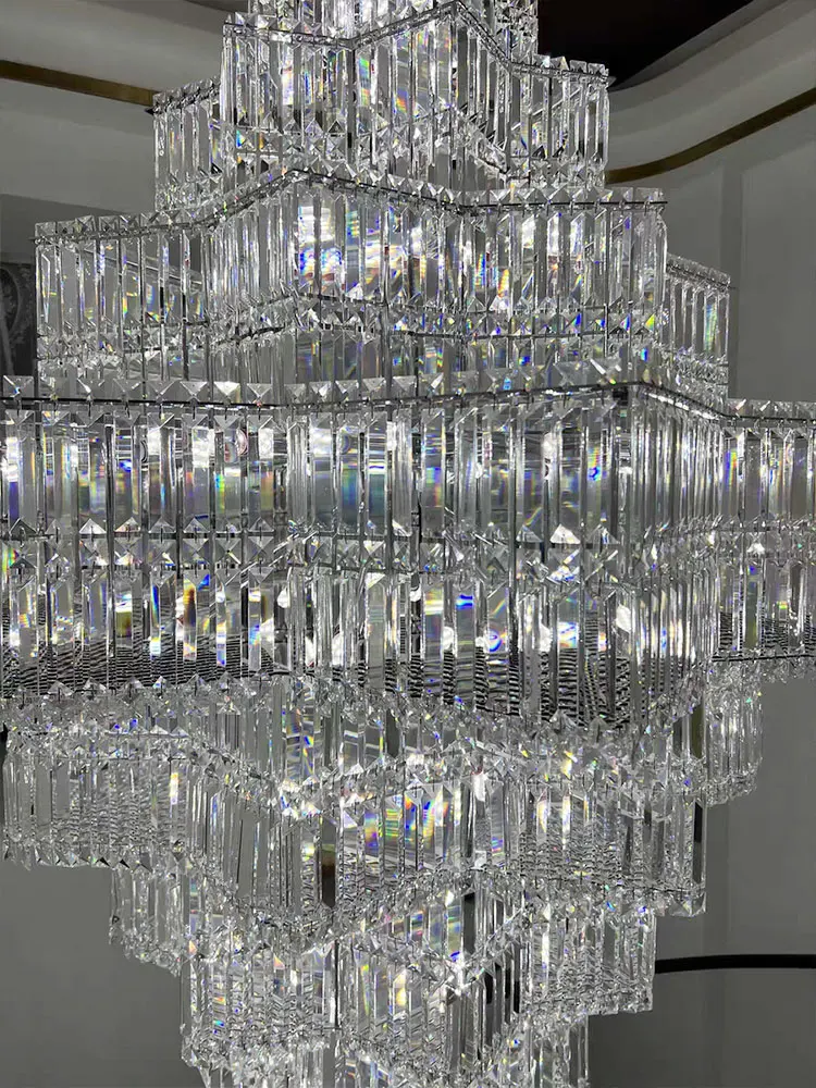 High Ceiling Villa Living Room Entrance Hall Hotel Wedding Chandelier