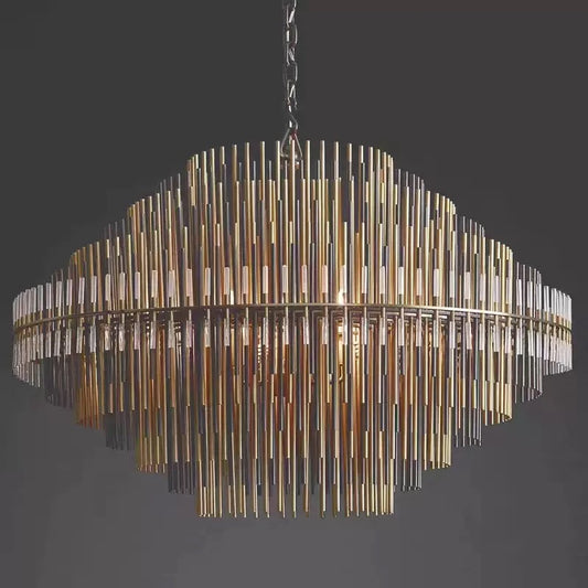 Vintage Luxurious Metal Chandelier