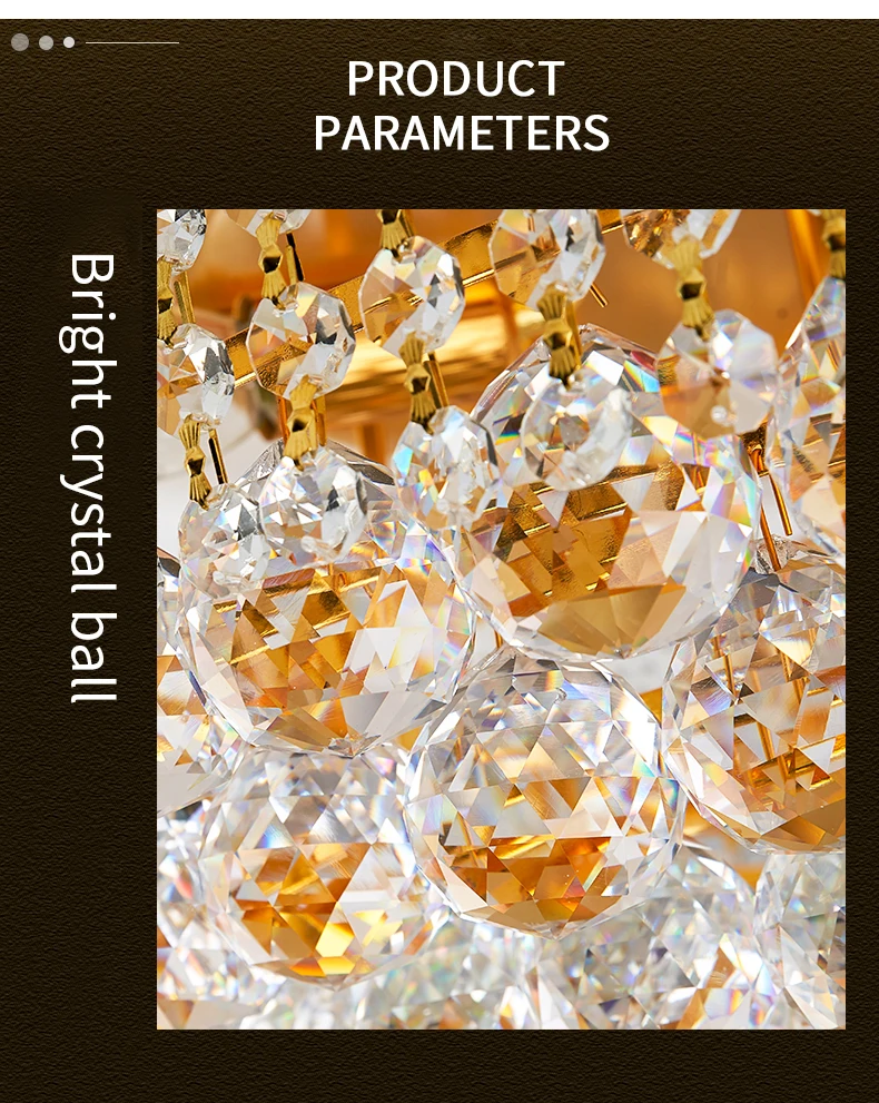 High Ceiling Wedding Hall Decor 3 layer Crystal Chandelier