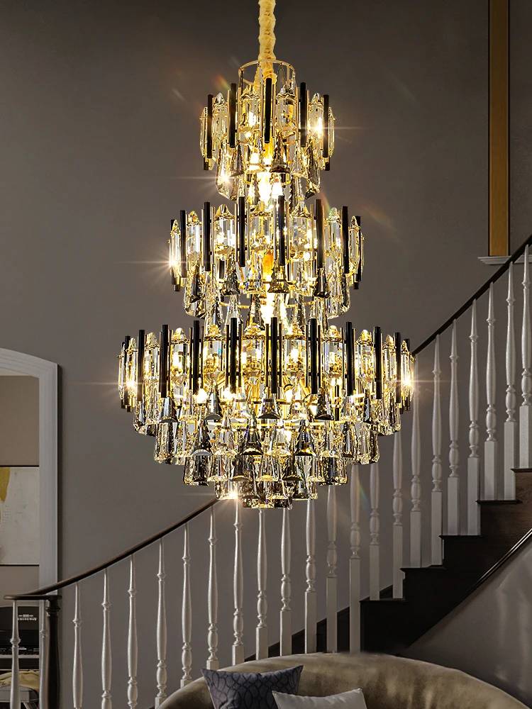 Luxury Villa Living Room Decorative K9 Crystal Chandelier