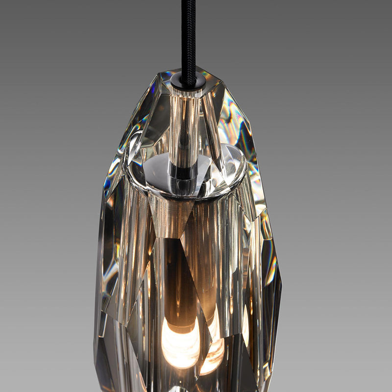Luxurious Polygonal Crystal Pendant Light