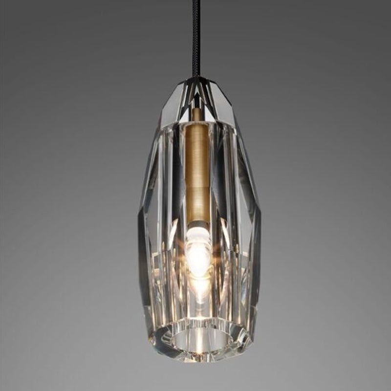 Luxurious Polygonal Crystal Pendant Light