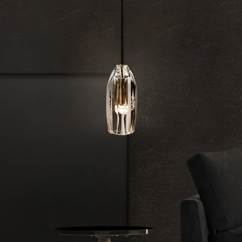 Luxurious Polygonal Crystal Pendant Light