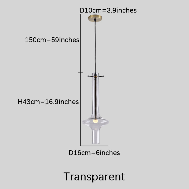 Glass Horn Pendant Lamp