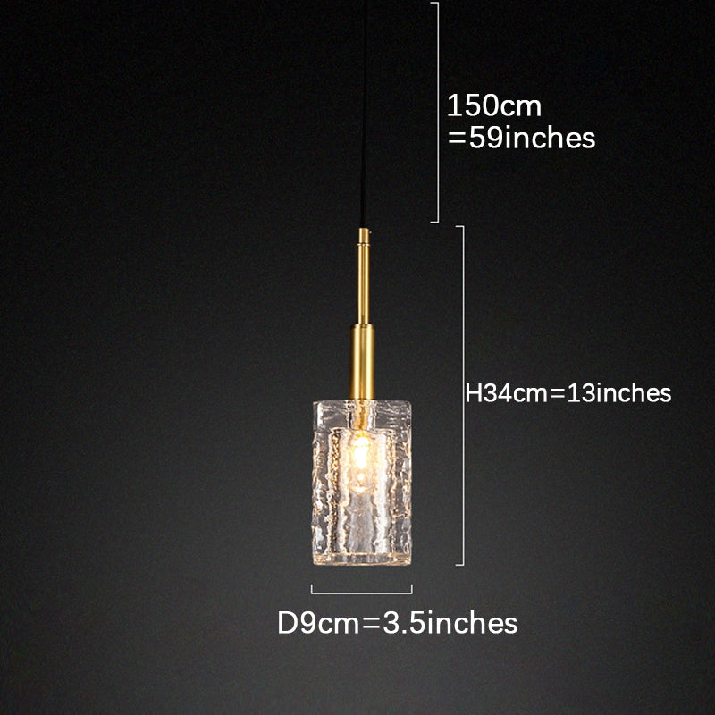 Ice Cube Copper Bar Counter Pendant Light