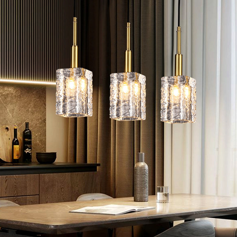 Ice Cube Copper Bar Counter Pendant Light