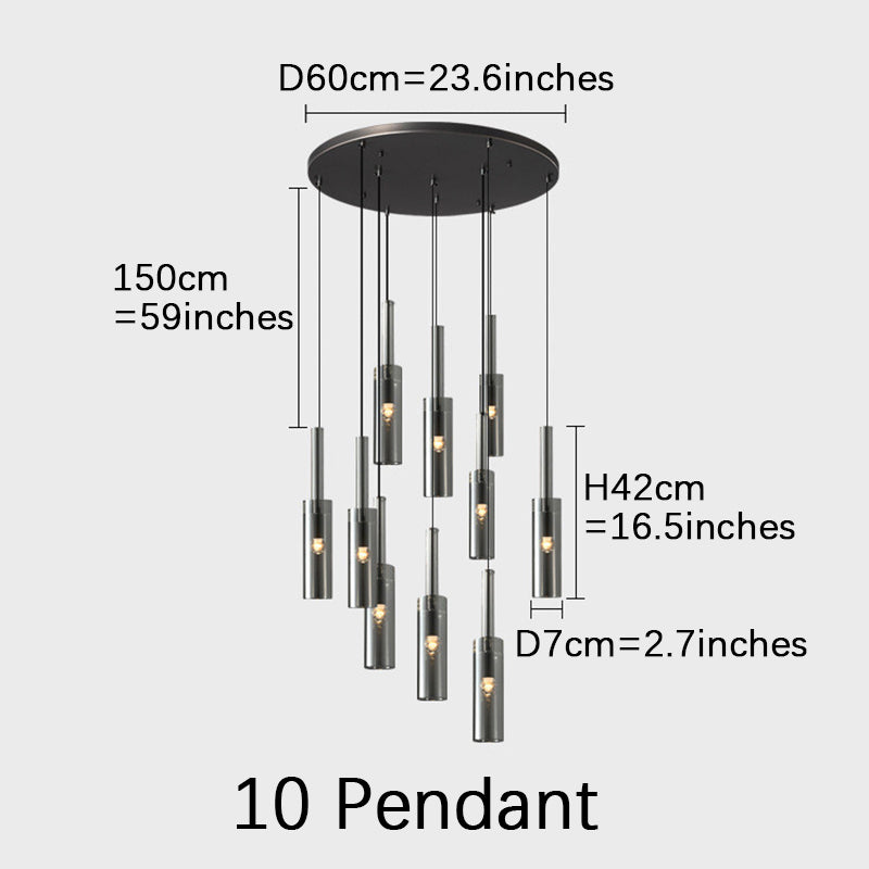 Crystal Bulb Dining Room Island Pendant Light