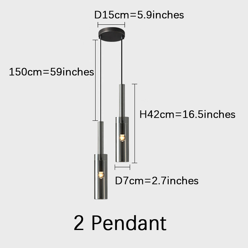 Crystal Bulb Dining Room Island Pendant Light