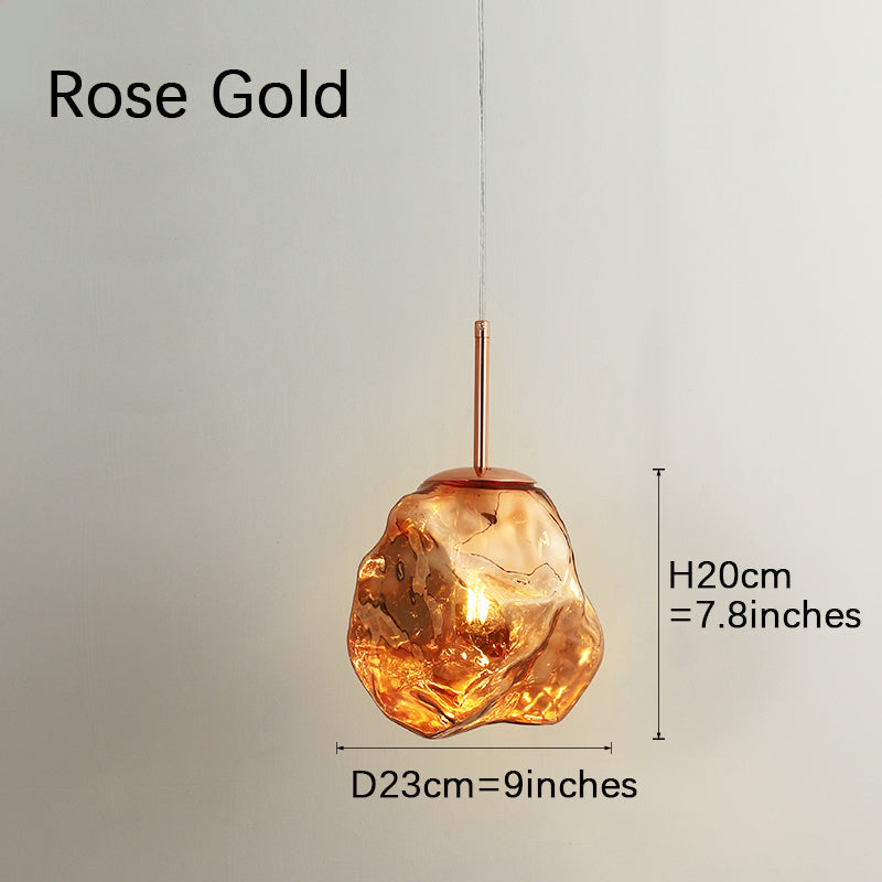 Colored Glass Pendant Light