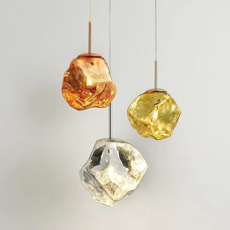 Colored Glass Pendant Light
