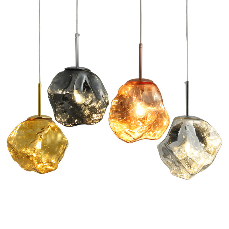 Colored Glass Pendant Light