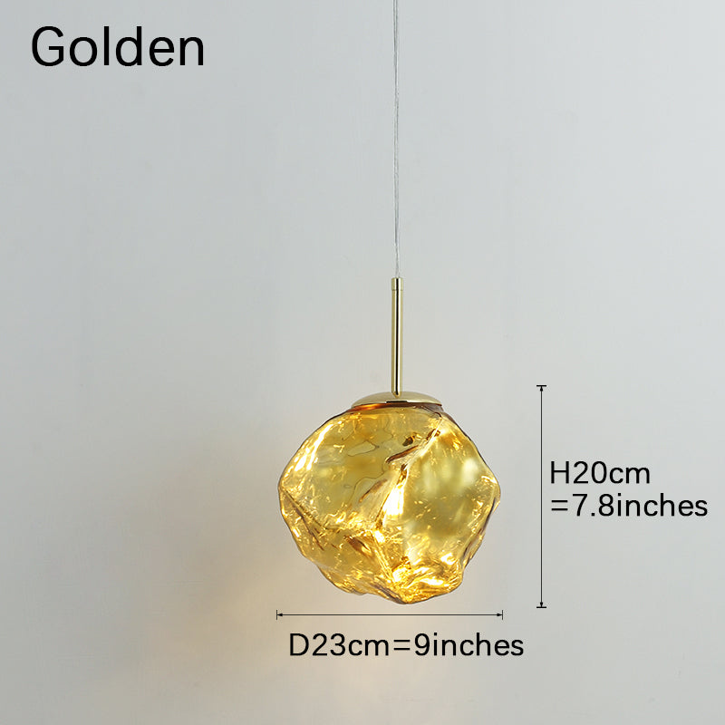 Colored Glass Pendant Light