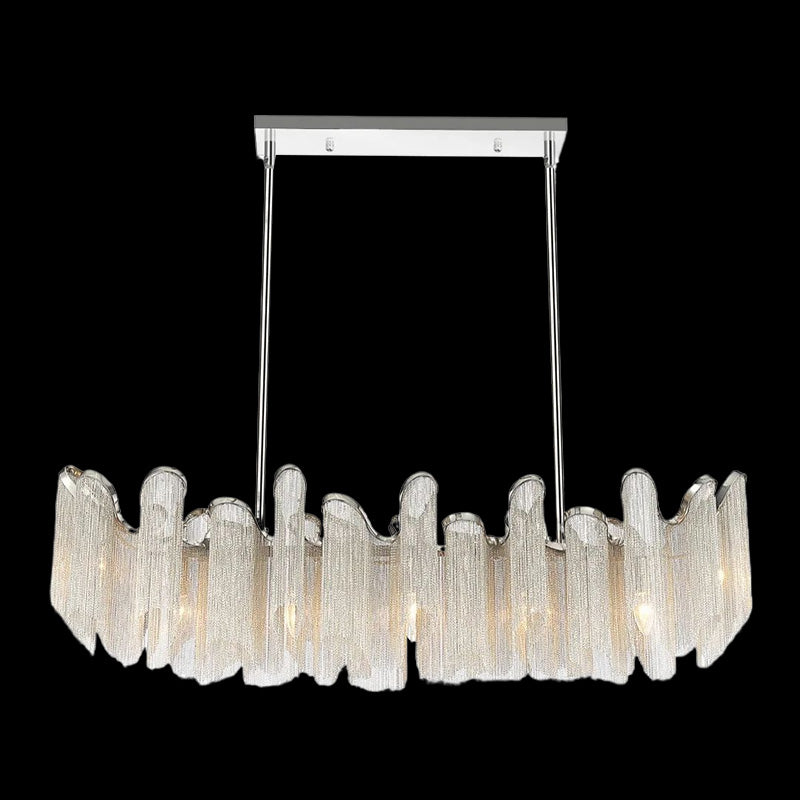 Kitchen Island Aluminum Chain Pendant Light