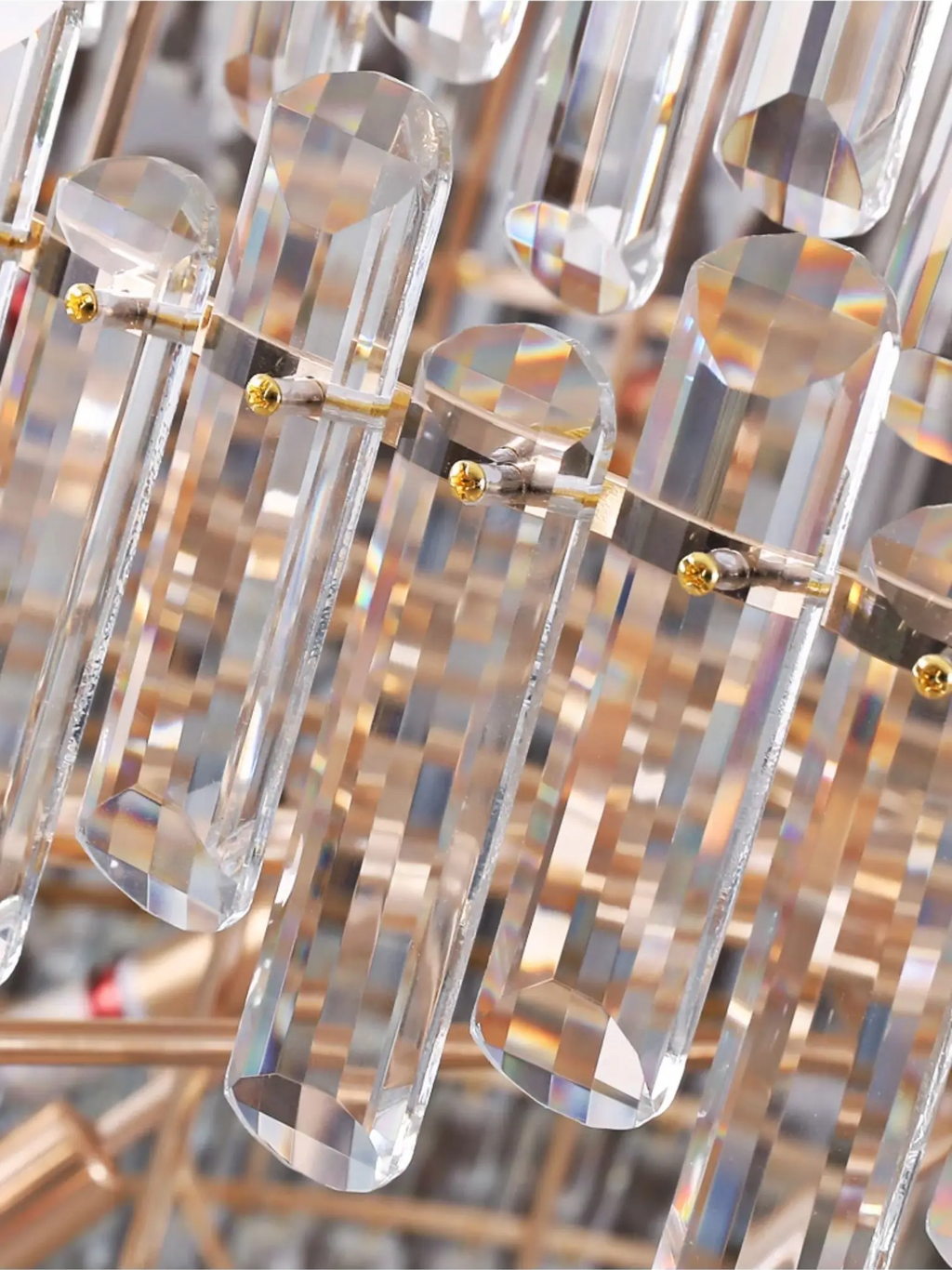 Modern Villa Living Room Luxury Crystal Chandelier High Ceiling Light