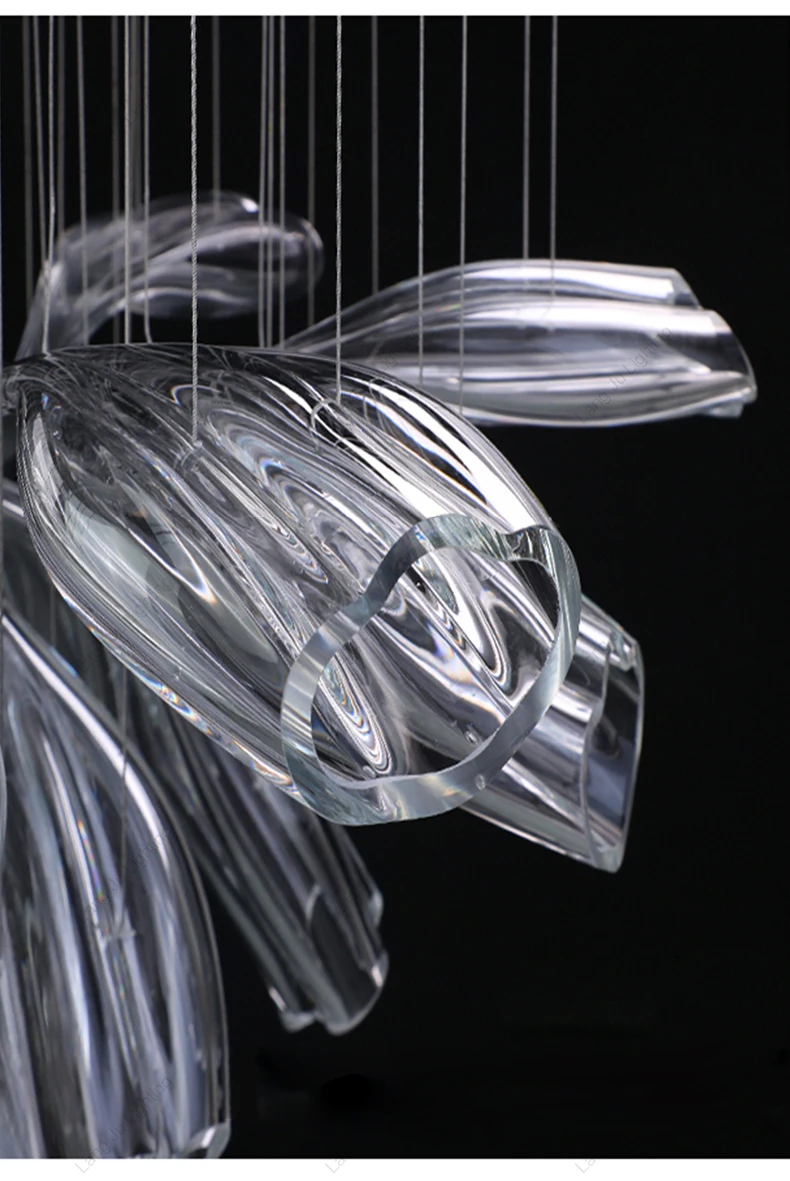 Simple Romantic Dinning Room Glass Chandelier